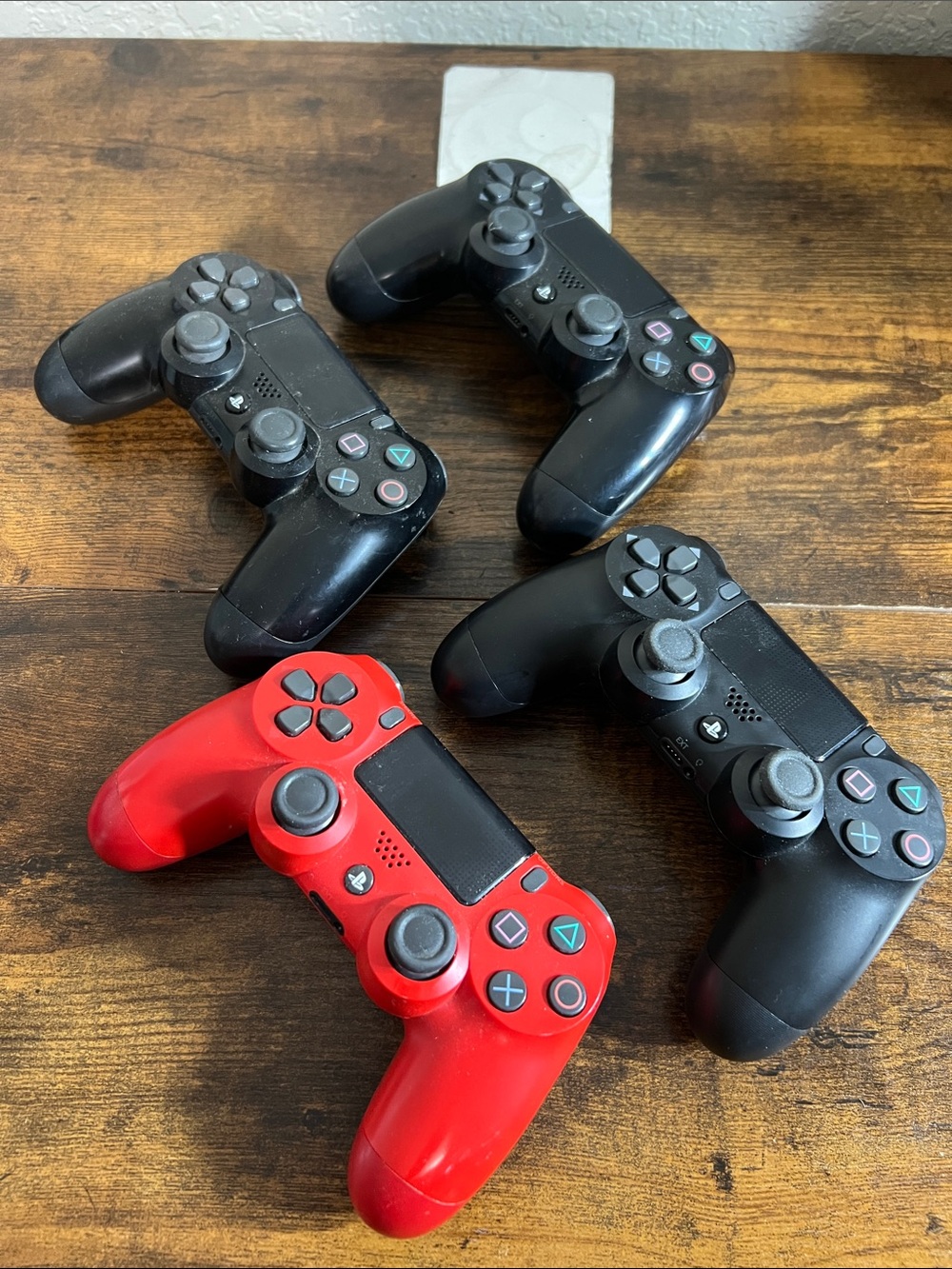 Sony DualShock-Style Wireless Controllers - Black & Red Set